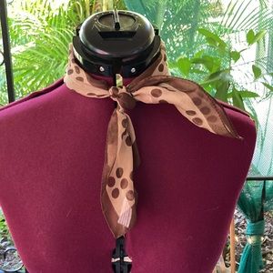Small polka dot scarf